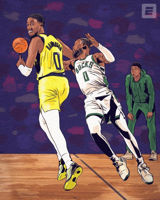 实时比分-赛季交手8比3雄鹿！步行者完成黑六挺进次轮