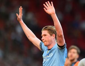 德布劳内英超已打进70粒进球，追平坎通纳